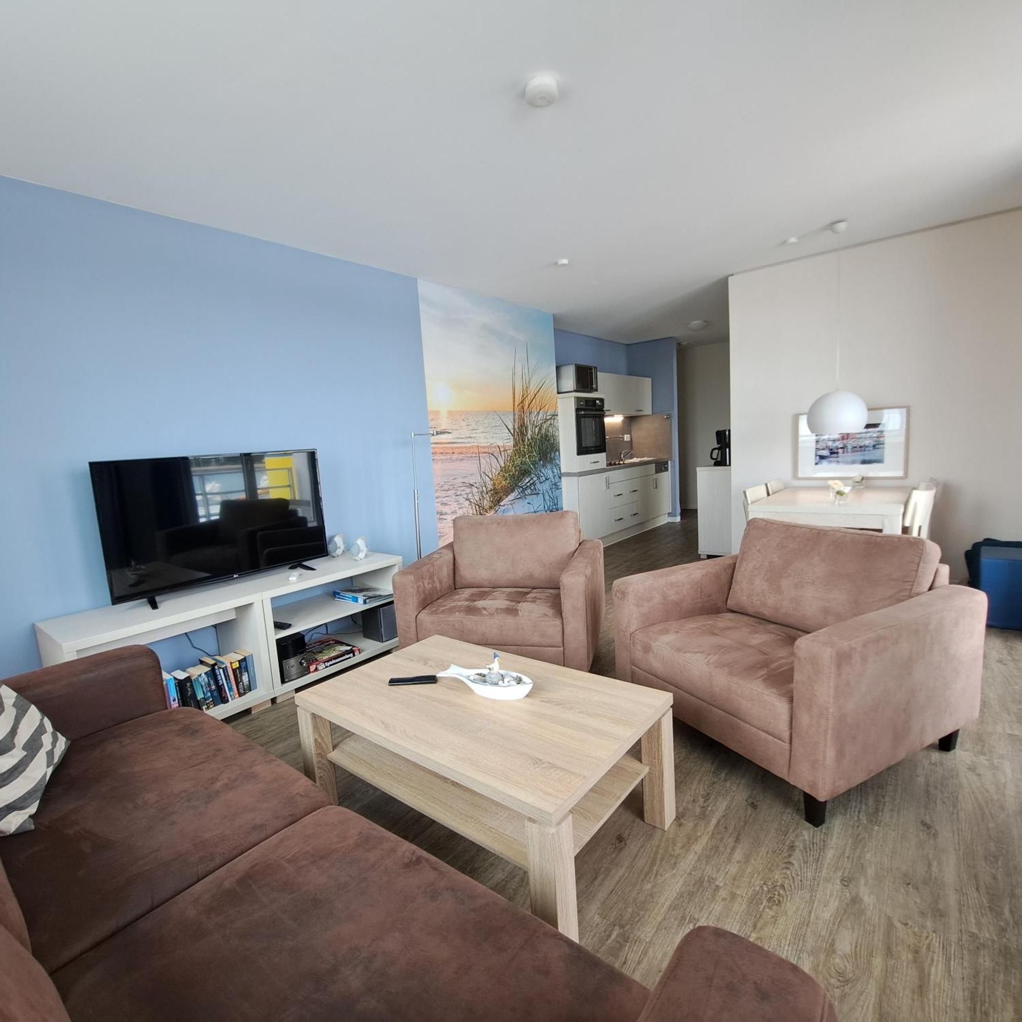Apartment 10 - "Borbyblick" - Blickrichtung Hafen Und Offene See Eckernforde Bagian luar foto